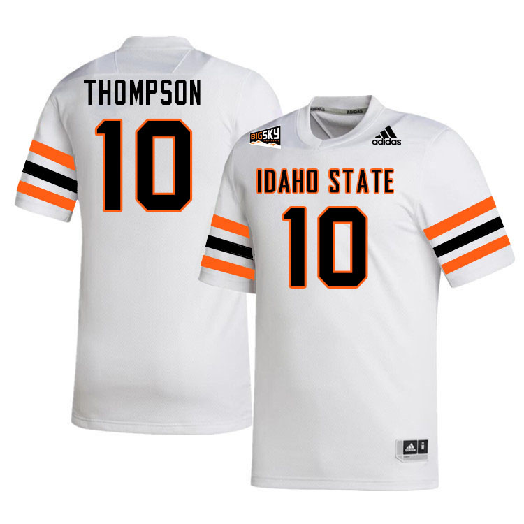 Men-Youth #10 Keegan Thompson Idaho State Bengals 2023 College Football Jerseys Stitched Sale-White